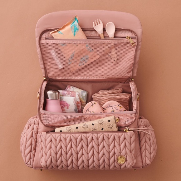 Happ Brand Levy Diaper Bag Backpack Dusty Rose With Memory Foam Changing Pad - Picture 1 of 17